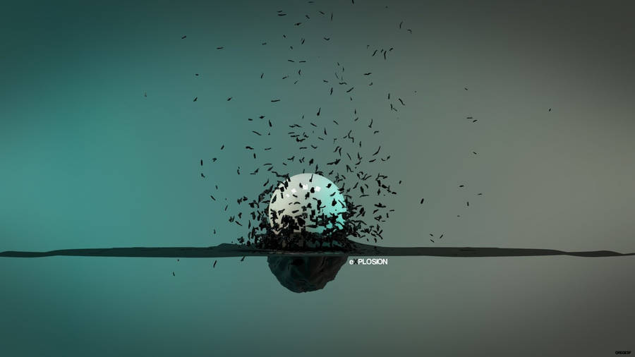 Simple Hd Black Particles Wallpaper