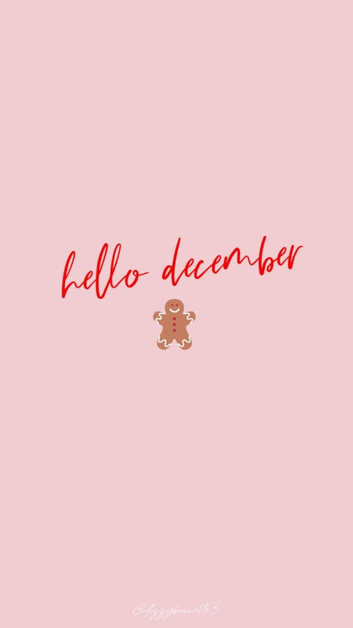 Simple Hello December Tumblr Iphone Wallpaper