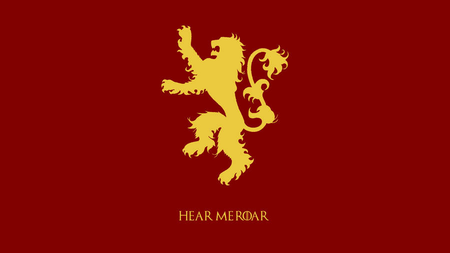 Simple House Lannister Sigil Wallpaper