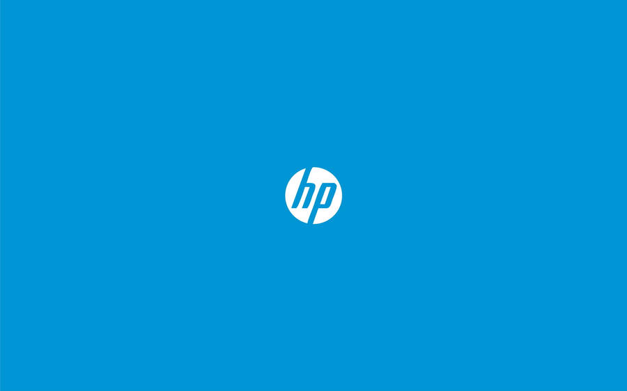Simple Hp Laptop Logo Blue Wallpaper