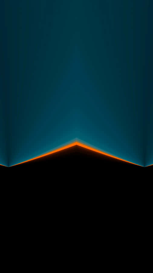 Simple Minimalist Blue Black Mountain Wallpaper