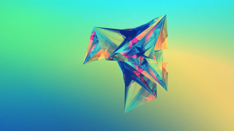 Simple Origami Geometric Struture Phone Wallpaper