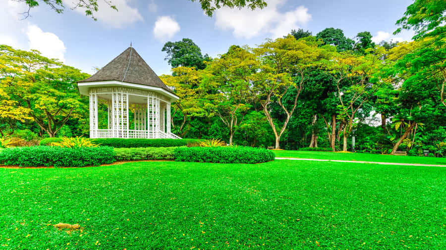 Singapore Botanic Gardens Bandstand Pavilion Wallpaper