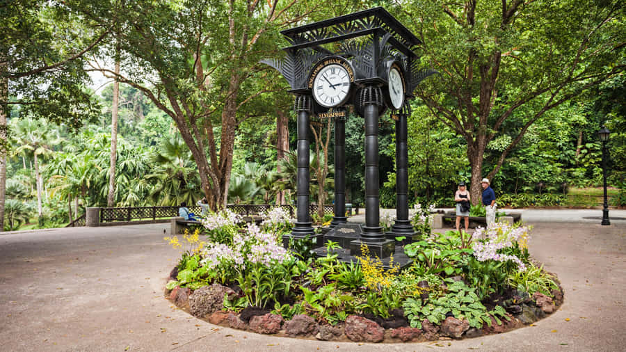 Singapore_ Botanic_ Gardens_ Clock_ Tower Wallpaper