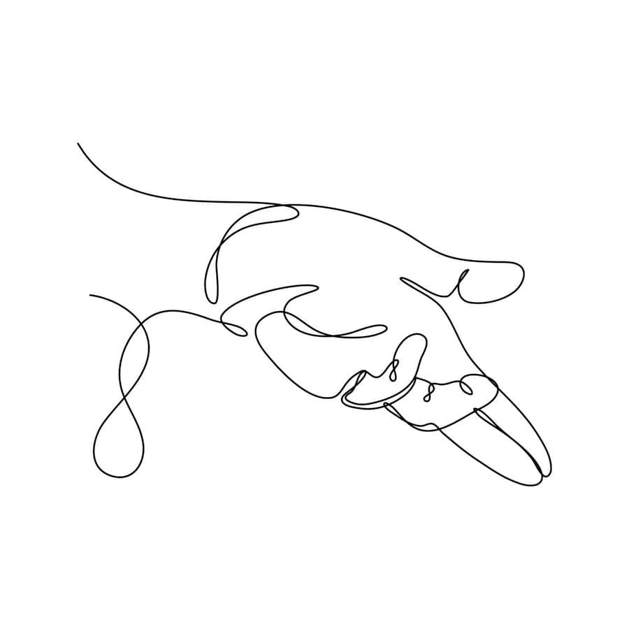 Singular Hand Scribble [wallpaper] Wallpaper