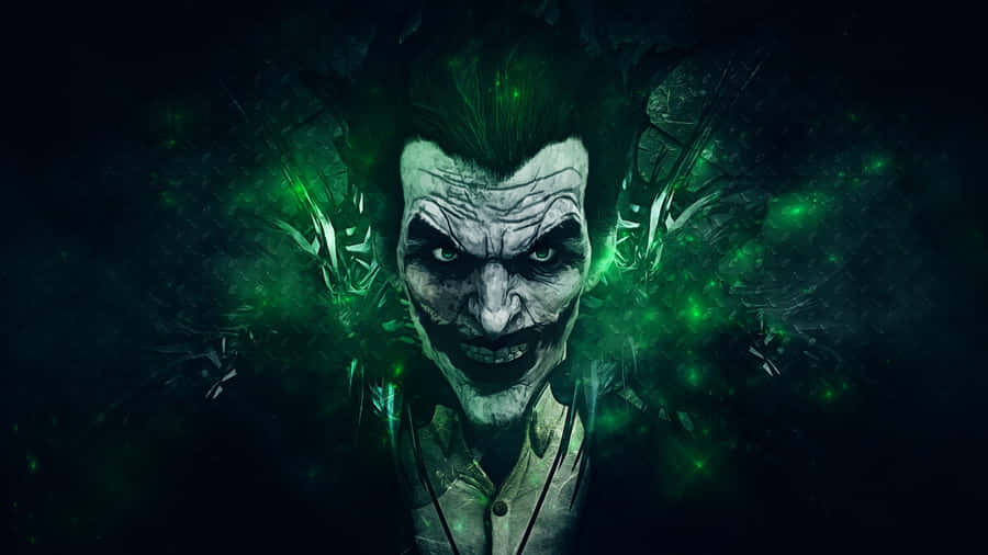 Sinister Dark Joker In The Spotlight Wallpaper