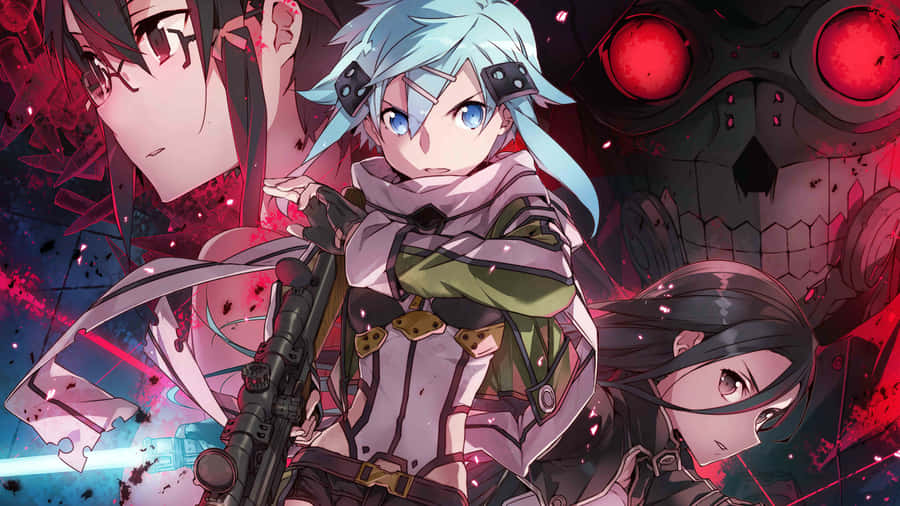 Sinon, Swordsman And Archer Of The War Of Underworld Wallpaper