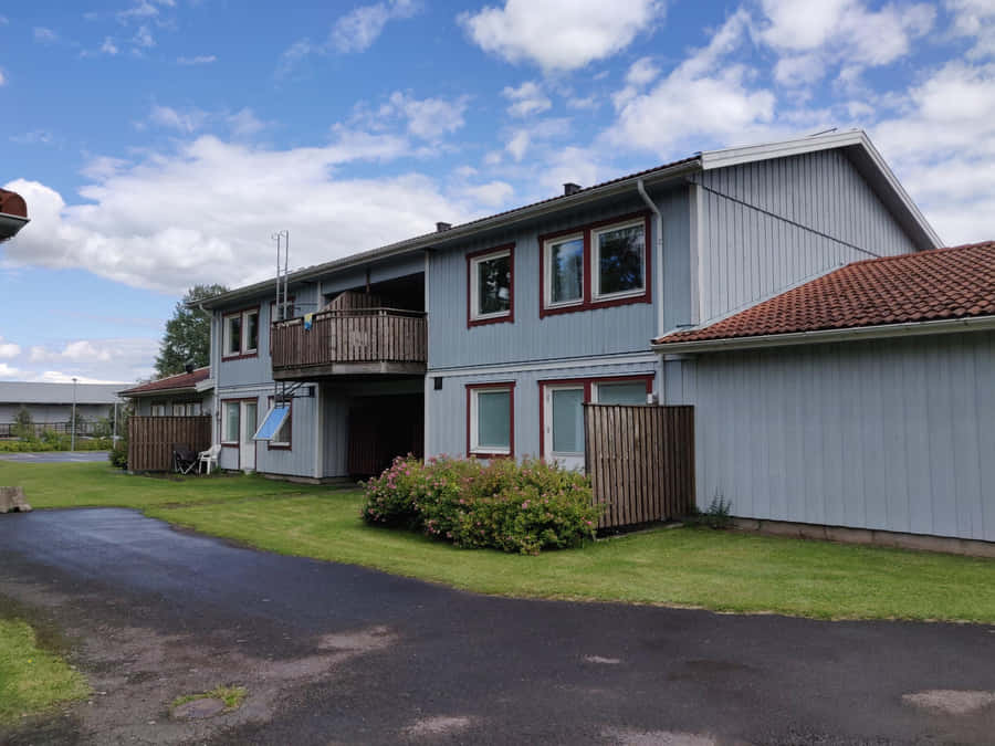 Skovde Sweden Residential Area Wallpaper