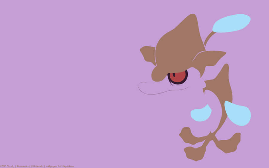 Skrelp On Pastel Purple Background Wallpaper