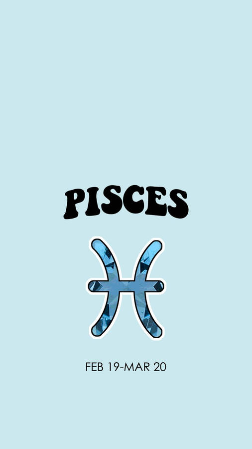 Sky-blue Pisces Zodiac Dates Wallpaper