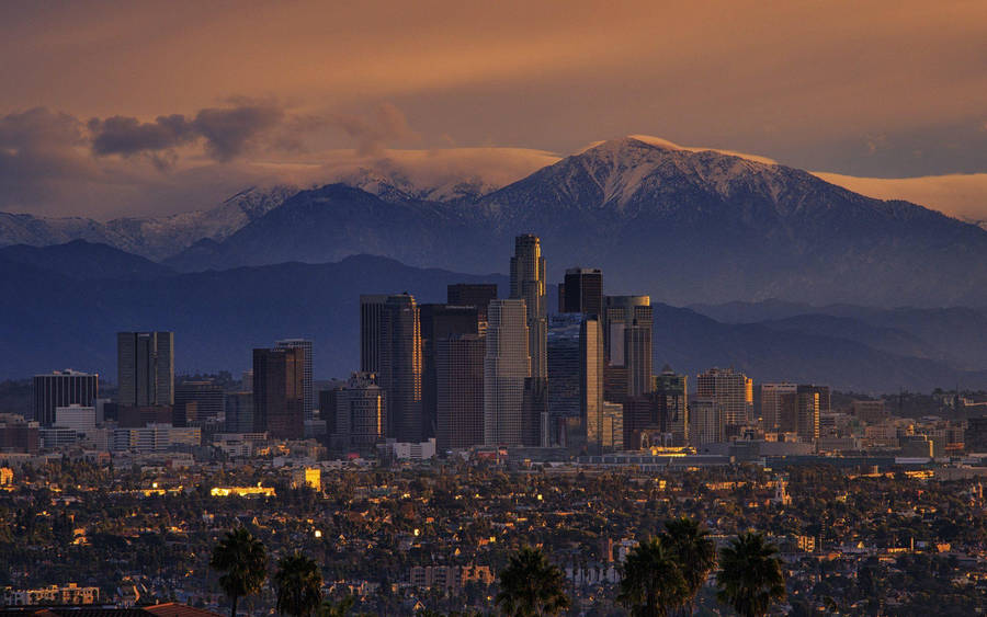 Skyline Of Downtown Los Angeles 4k Wallpaper