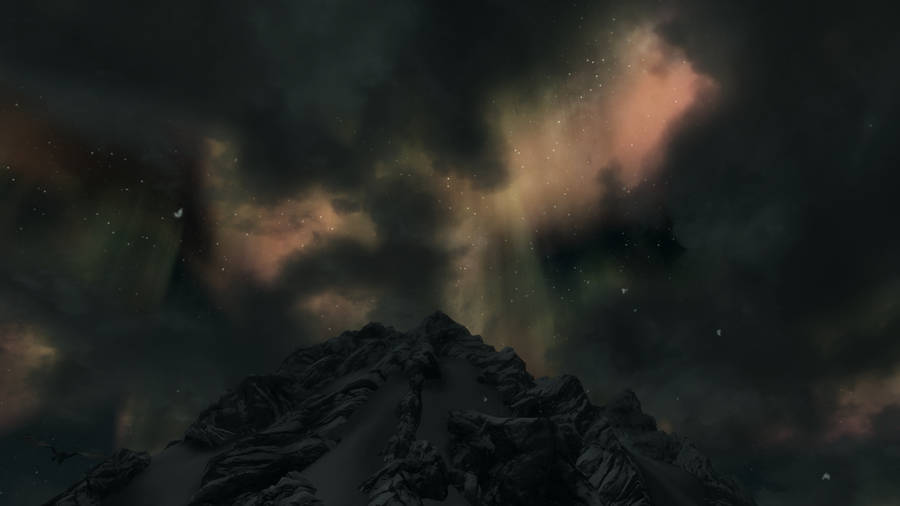 Skyrim 4k Red Mountain Wallpaper