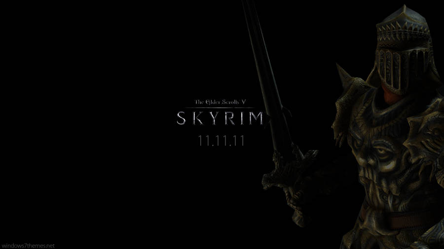 Skyrim Armored Fighter Wallpaper