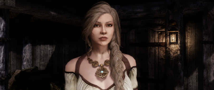 Skyrim Delphine Wallpaper - An Epic Adventure With A Fierce Ally Wallpaper