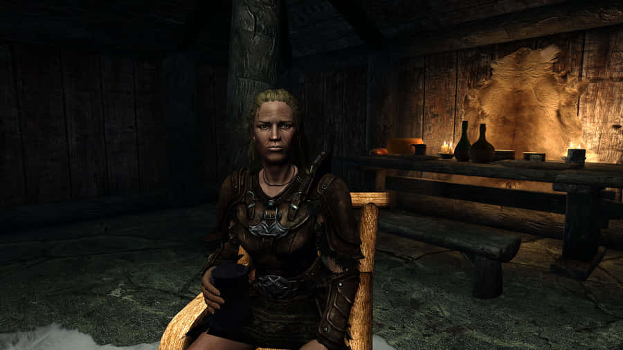 Skyrim's Delphine, The Dragonborn's Ally Against Dragons Wallpaper