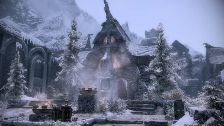 Skyrim Windhelm 1920 X 1080 Wallpaper Wallpaper