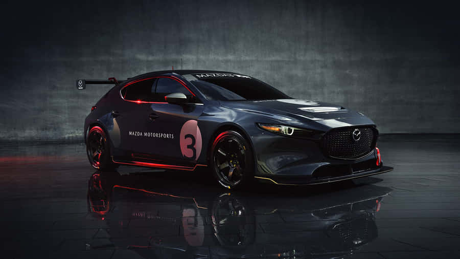 Sleek 2020 Mazda 3 Hatchback Gliding On The Street Wallpaper