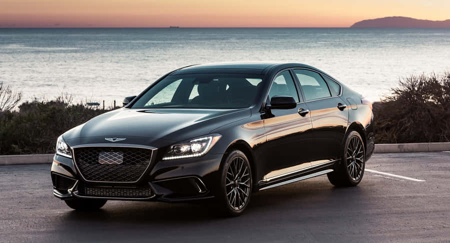 Sleek 2023 Genesis G80 Luxury Sedan Wallpaper