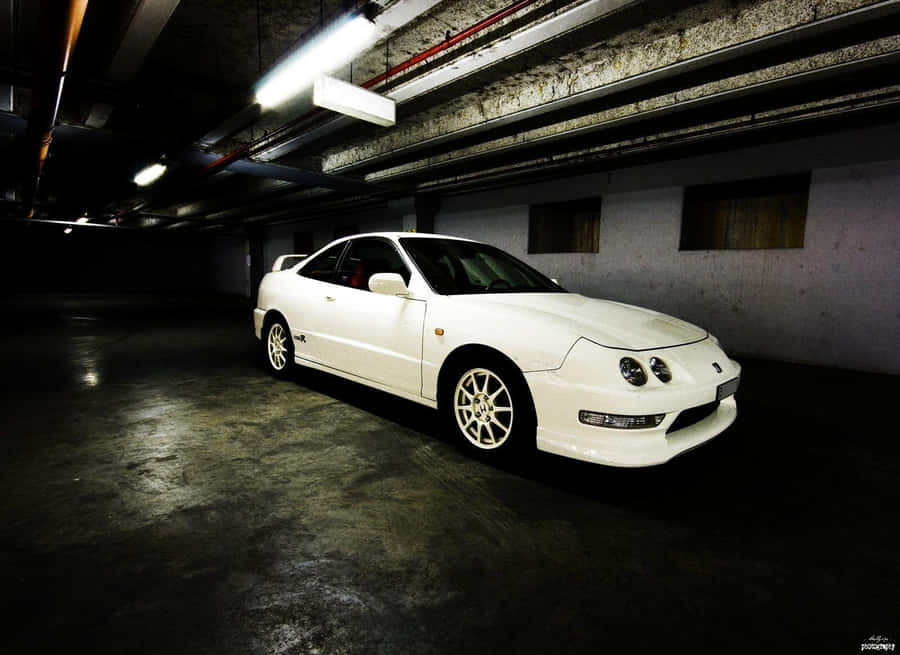 Sleek Acura Integra In A Stunning Setting Wallpaper