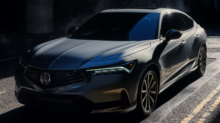 Sleek Acura Integra On The Road Wallpaper