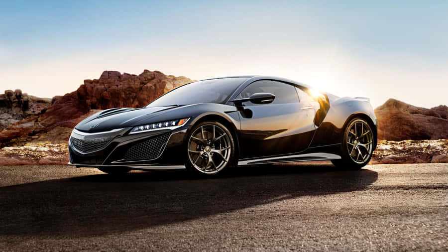 Sleek Acura Nsx On The Road Wallpaper