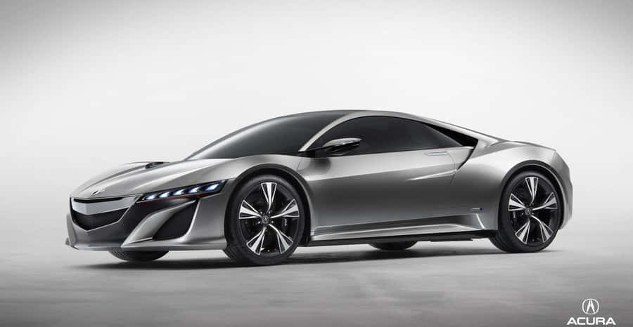 Sleek Acura Nsx Sports Car In Action Wallpaper