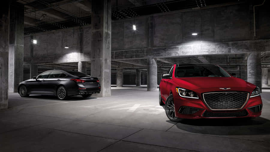 Sleek And Elegant Genesis G80 On The Road Wallpaper