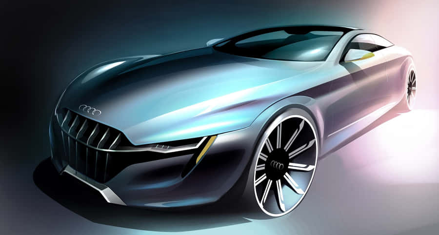Sleek And Innovative Car Design Concept Wallpaper