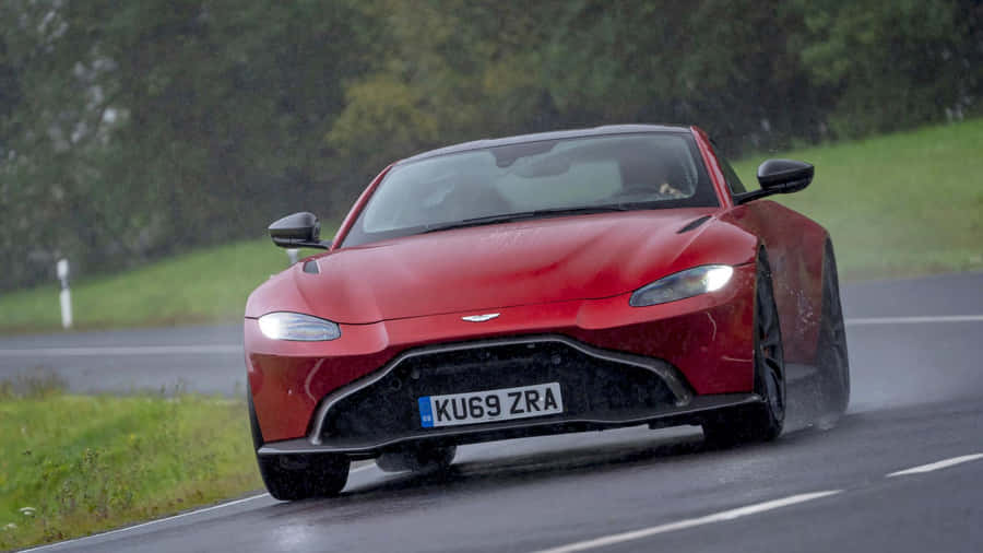 Sleek And Luxurious Aston Martin Vantage In High-definition Wallpaper