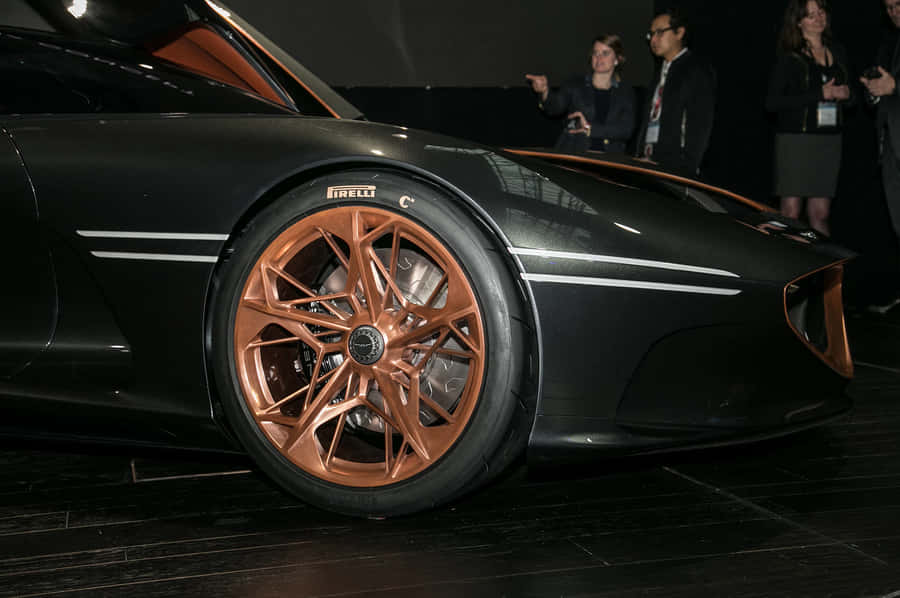 Sleek And Luxurious Genesis Essentia Concept Car In Action Wallpaper