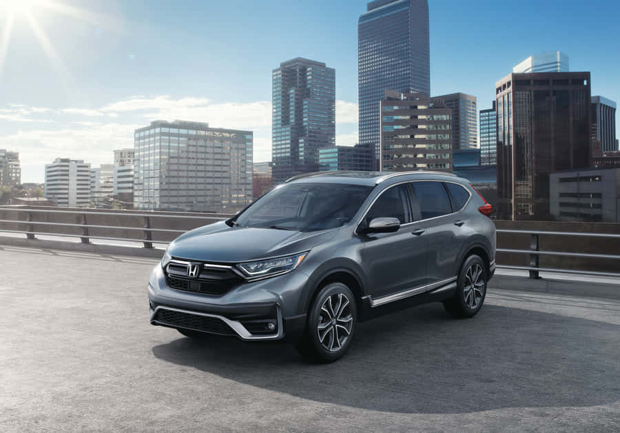 Sleek And Luxurious Honda Cr-v In Its Habitat Wallpaper
