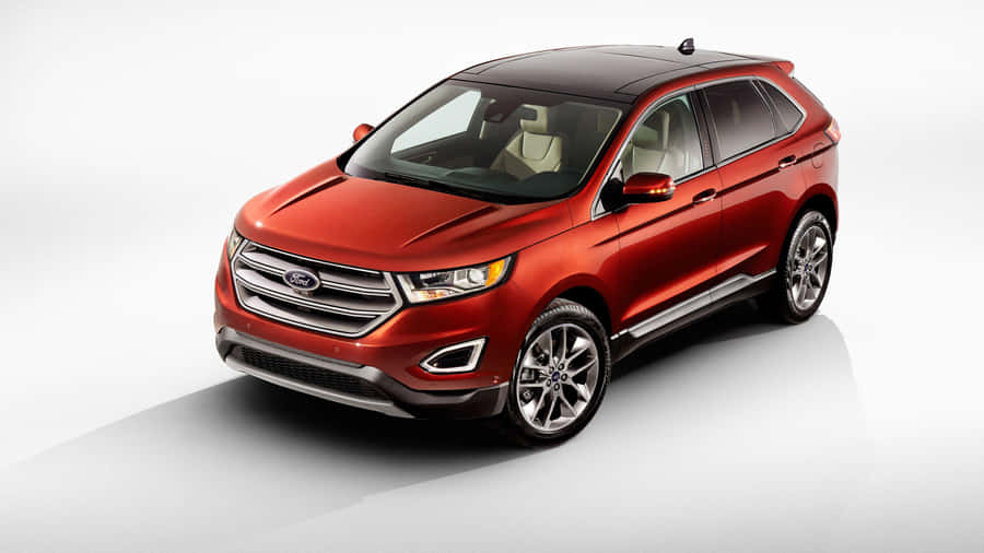 Sleek And Powerful Ford Edge In Action Wallpaper
