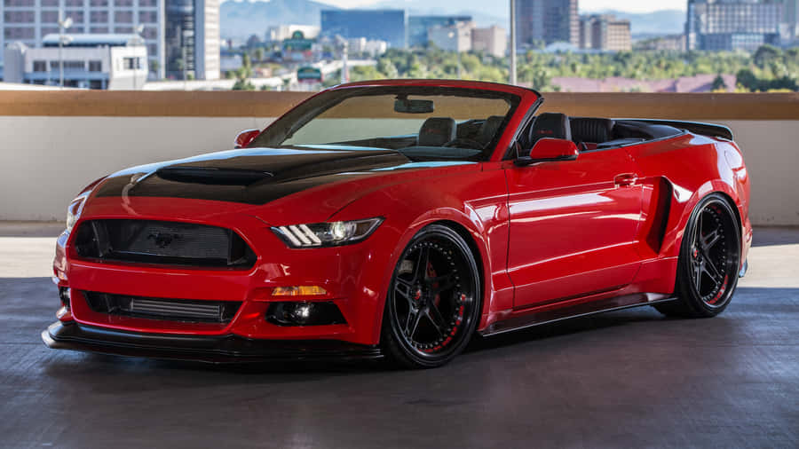 Sleek And Powerful Ford Mustang Ecoboost Wallpaper