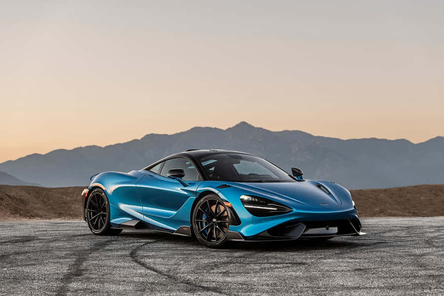 Sleek And Powerful Mclaren 765lt In Striking Pose Wallpaper