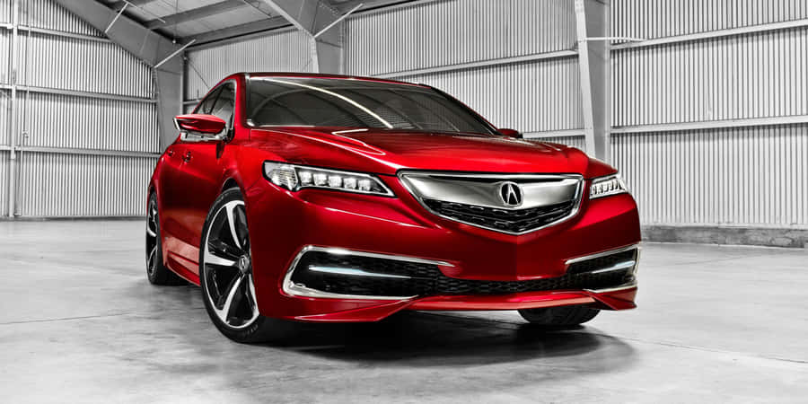 Sleek And Stylish Acura Tlx On The Road Wallpaper