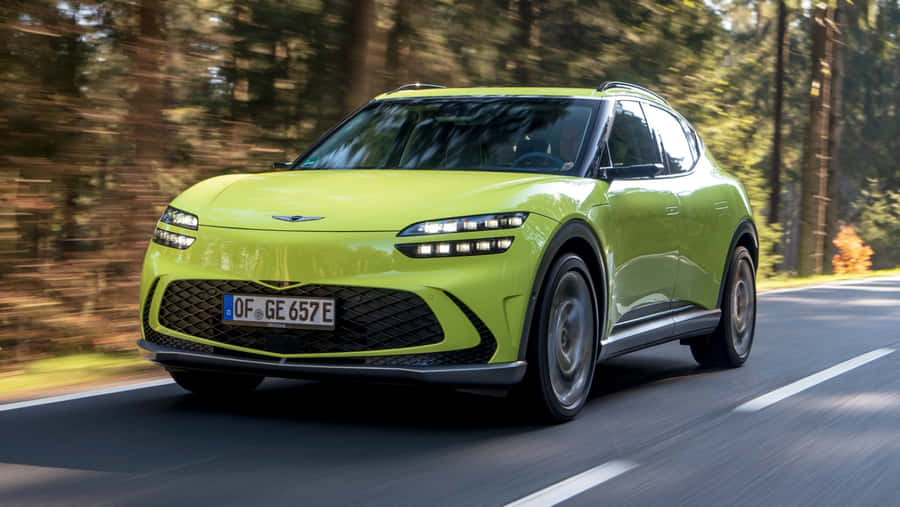 Sleek And Stylish Genesis Gv60 Electric Vehicle Wallpaper