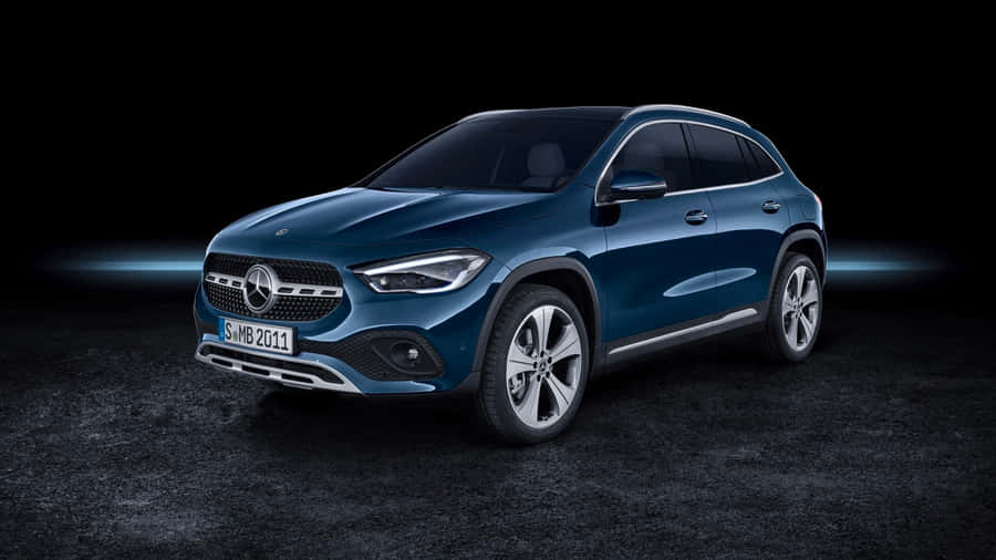 Sleek And Stylish Mercedes Benz Gla-class On Open Road Wallpaper