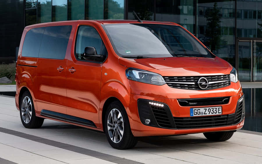 Sleek And Stylish Opel Zafira On The Road Wallpaper
