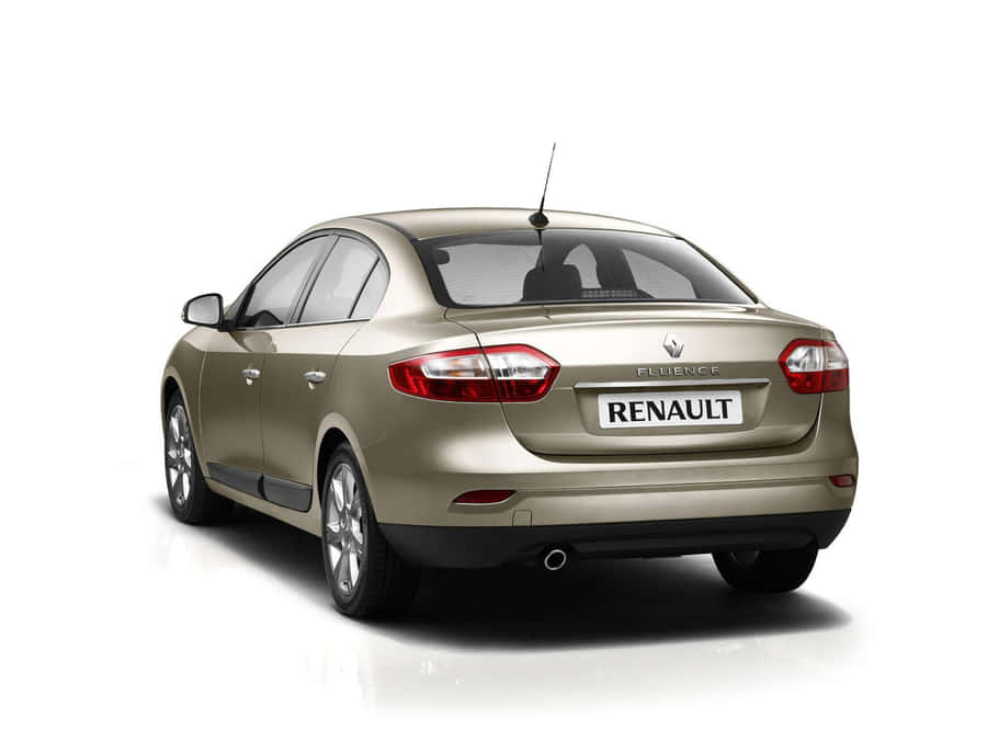 Sleek And Stylish Renault Fluence In Motion Wallpaper