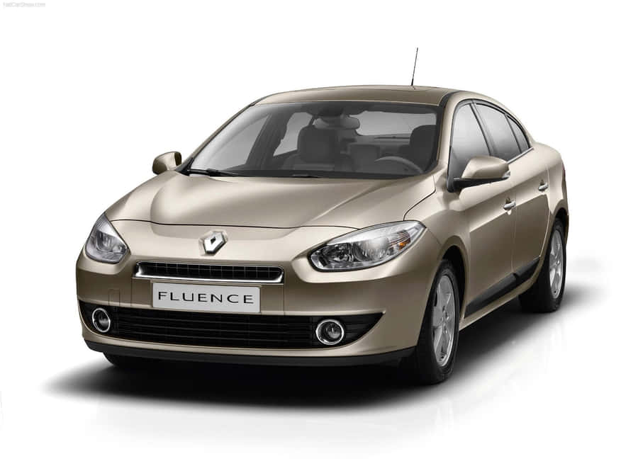 Sleek And Stylish Renault Fluence On The Road Wallpaper