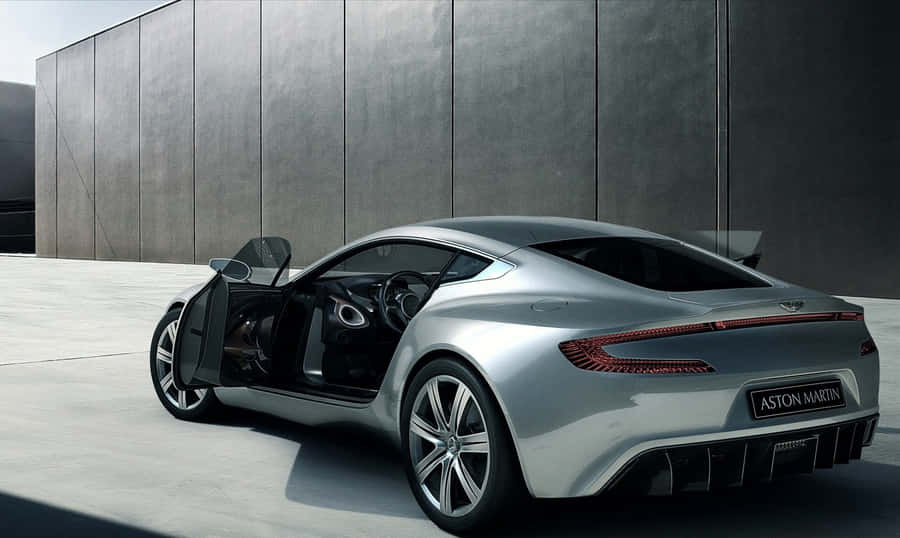 Sleek Aston Martin One-77 In Motion Wallpaper