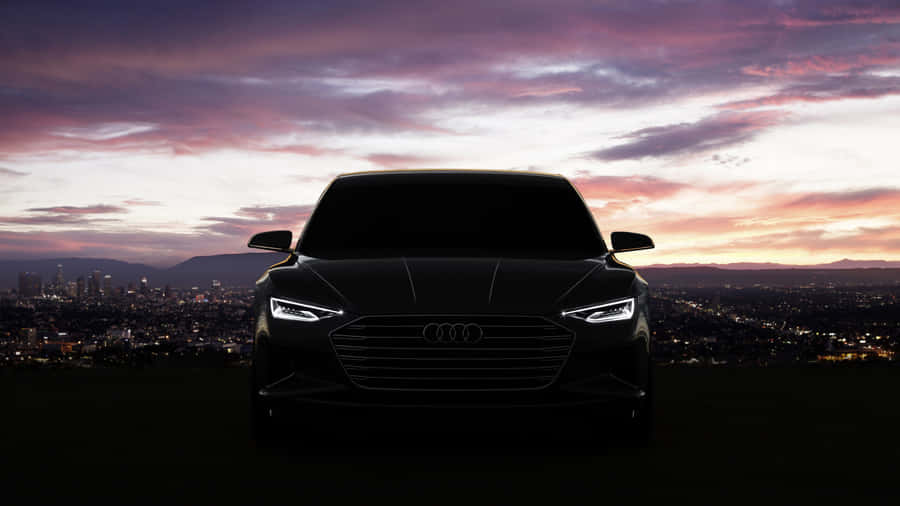 Sleek Audi A4 In An Urban Setting Wallpaper