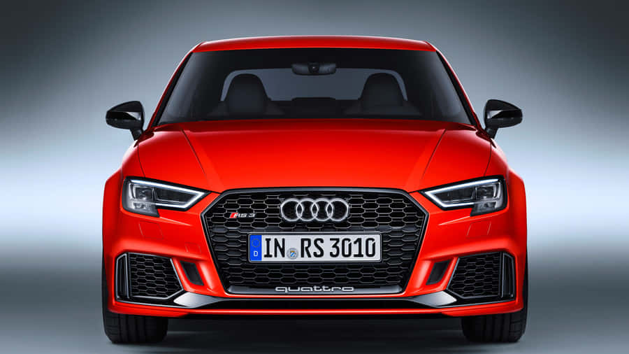 Sleek Audi Rs3 In Motion Wallpaper