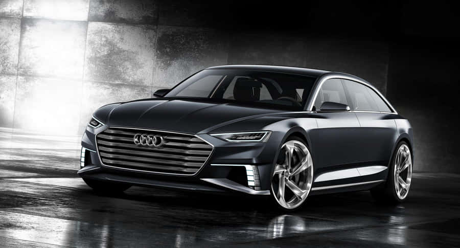 Sleek Black Audi Sedan Wallpaper