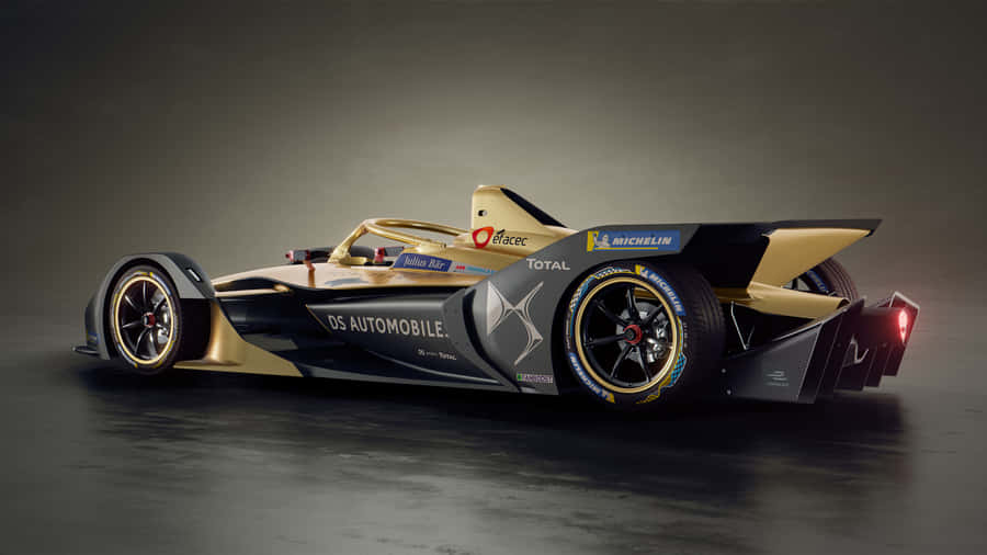 Sleek Black Ds Automobiles Car Parked At Sunset Wallpaper