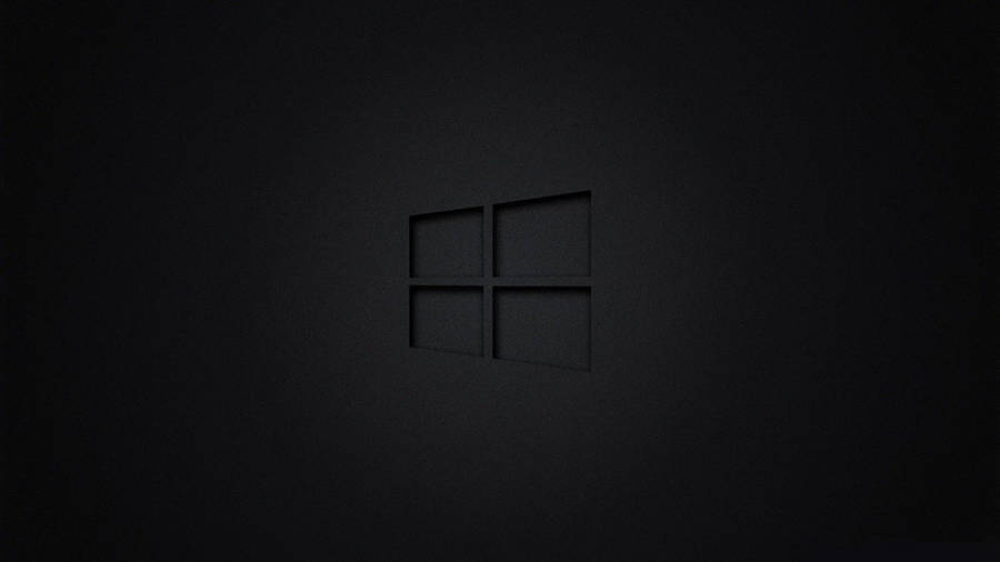 Sleek Black Windows 10 Hd Logo Wallpaper