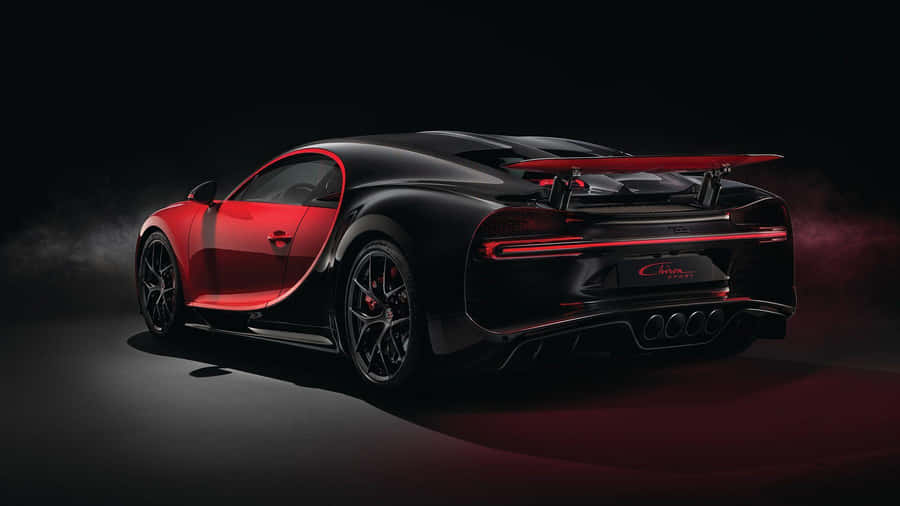 Sleek Bugatti Chiron On The Road Wallpaper