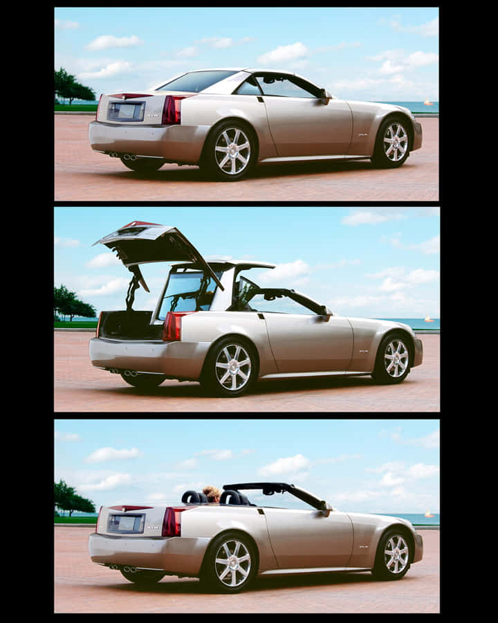 Sleek Cadillac Xlr In Motion Wallpaper