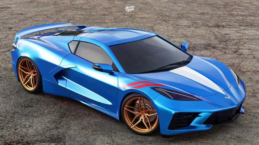 Sleek Chevrolet Corvette Grand Sport In Action Wallpaper