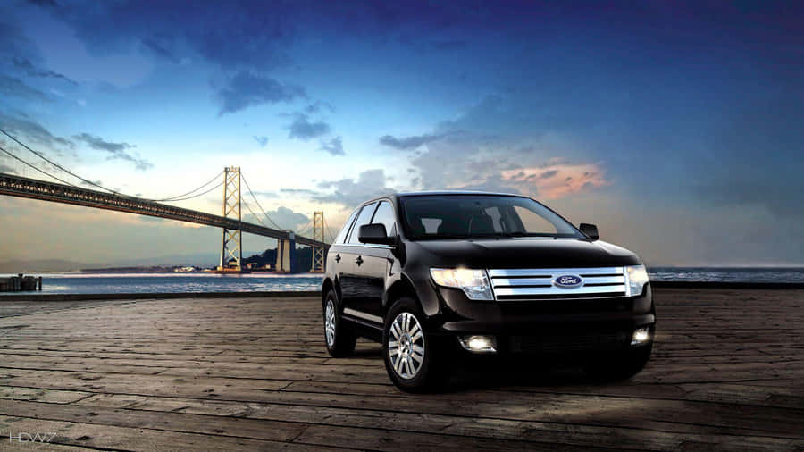 Sleek Ford Edge Cruising The Open Road. Wallpaper